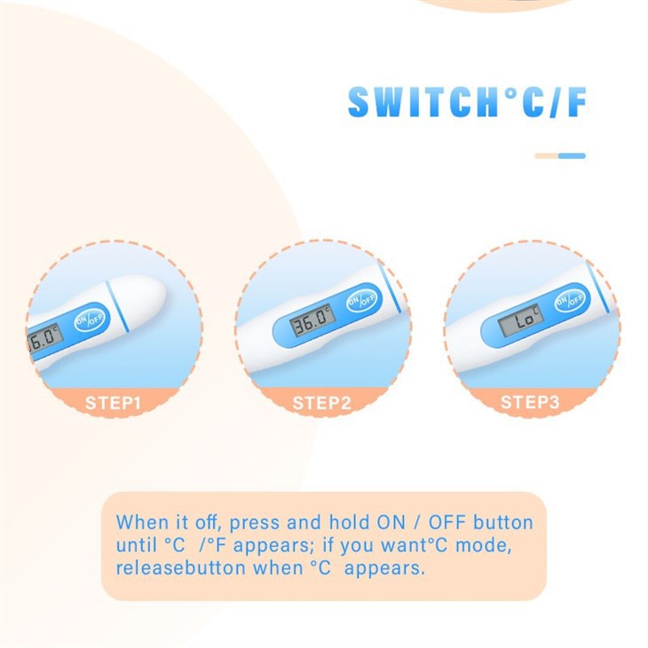 Waterproof Thermometer For Kids And Adults